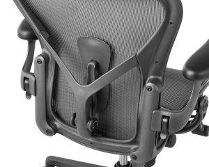 Lumbar support on the best office chair for back bain