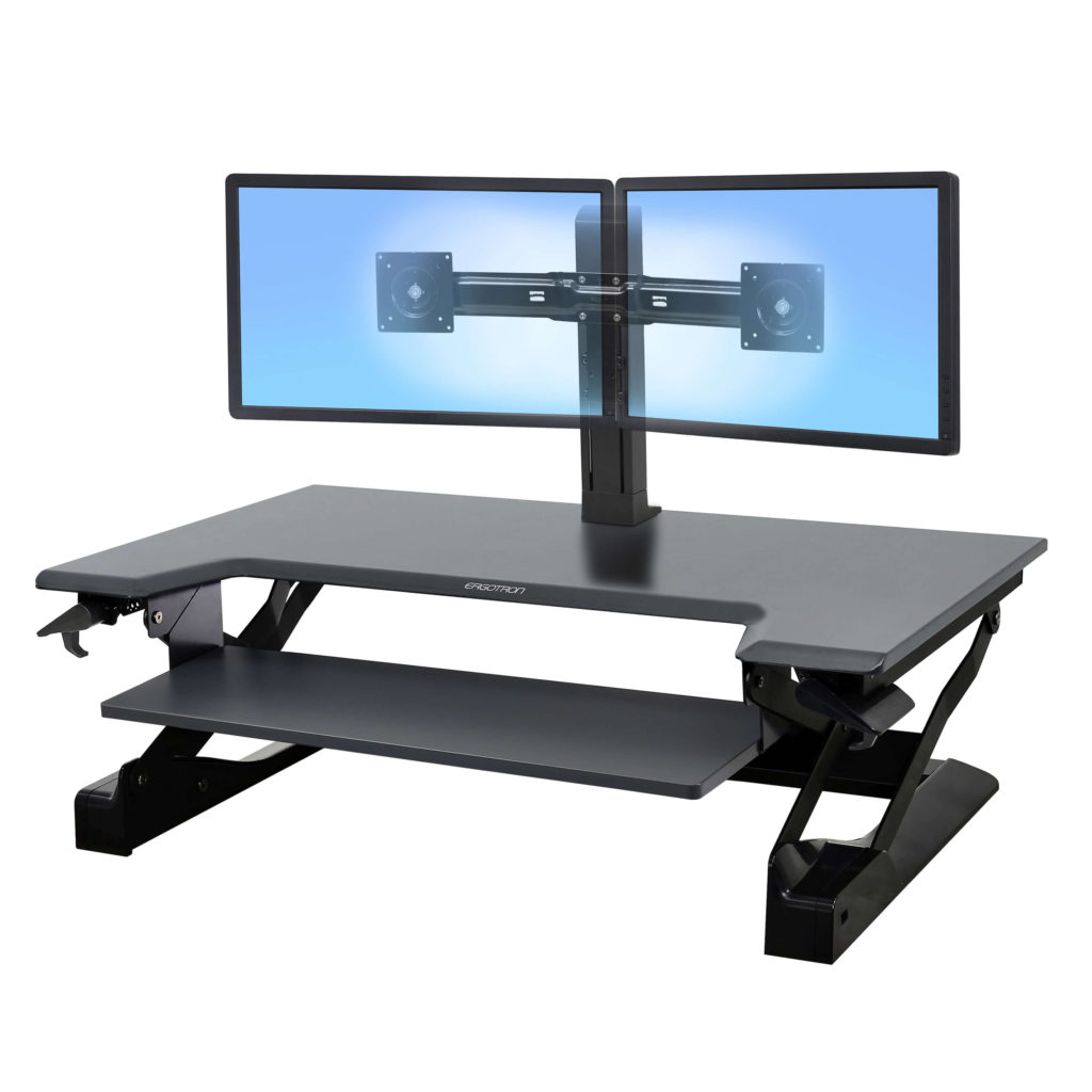 sit stand with monitor mounts