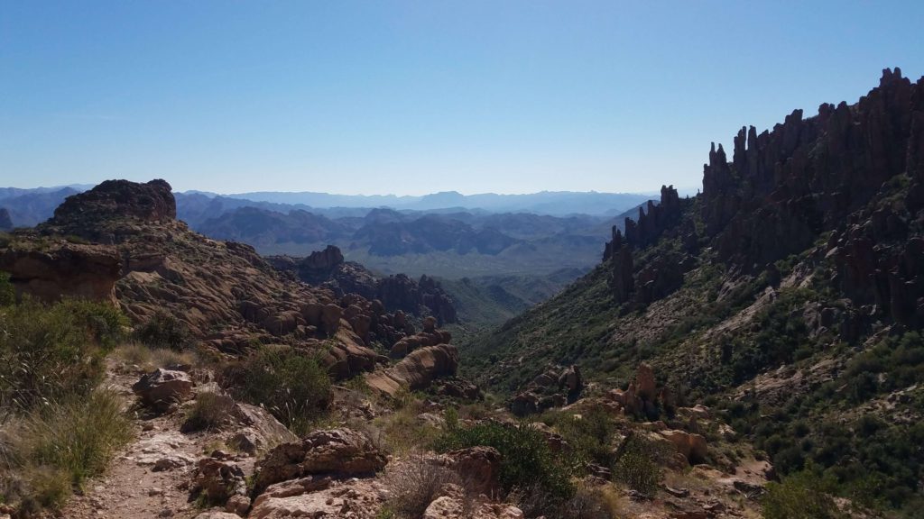 Hiking Peralta Trail in Arizona
