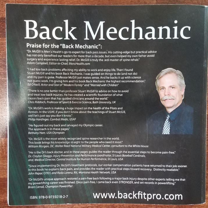 Back Mechanic Stuart McGill