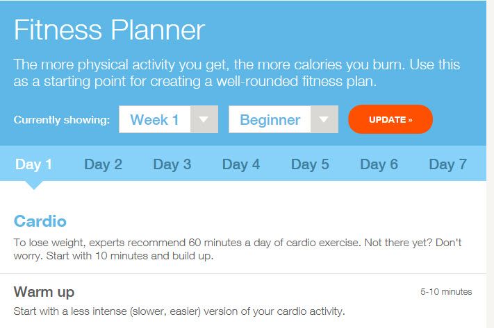 Mayo Clinic Diet fitness planner